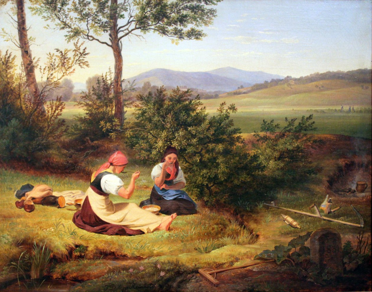 Mittagsrast (Salzburger Landschaft) von Friedrich Philipp Reinhold
