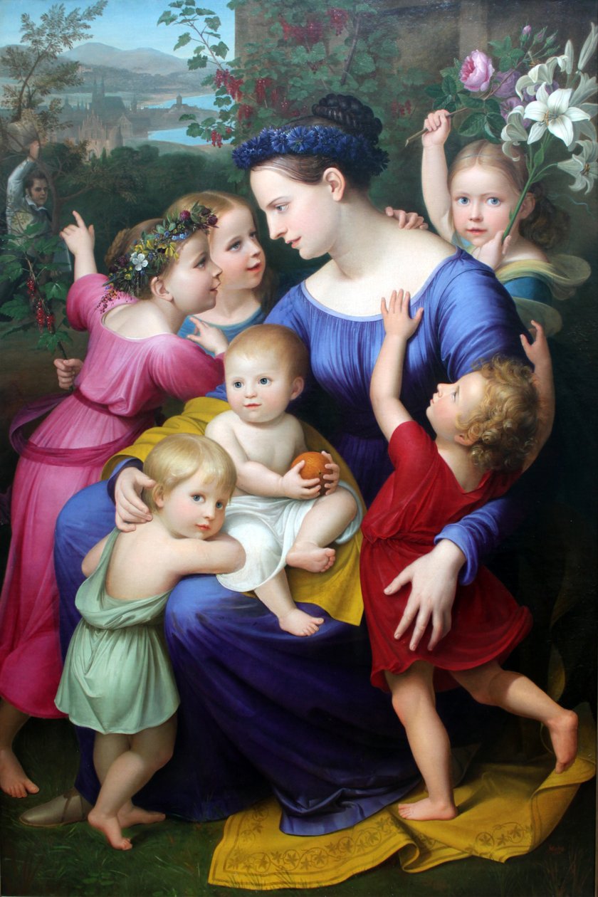Die Familie des Künstlers von Friedrich Wilhelm Herbig