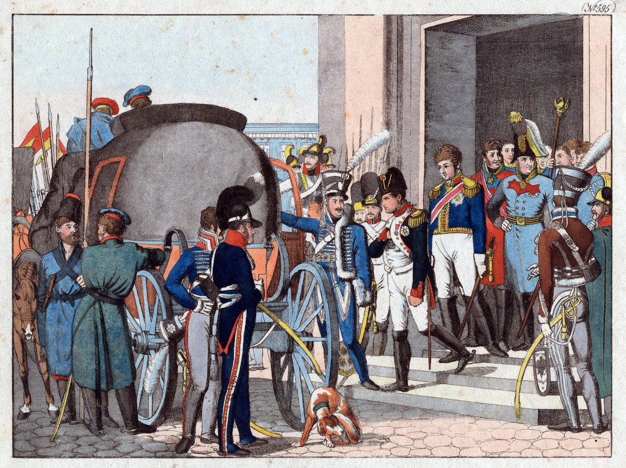 Die Abreise Napoleons zur Insel Elba von Friedrich Campe