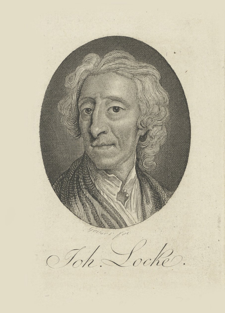 Porträt des Arztes und Philosophen John Locke 1632-1704, ca. 1770 von Friedrich Christian Gottlieb Geyser