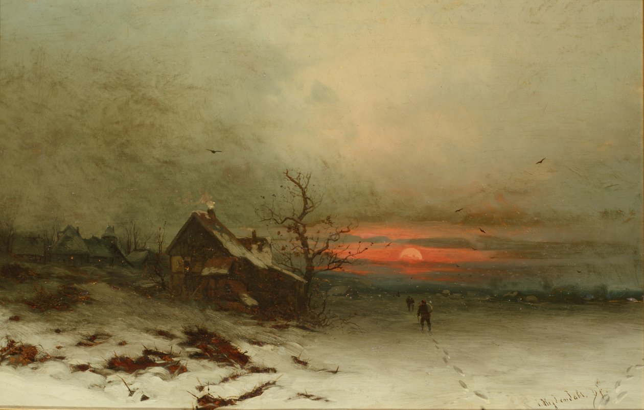 Heimkehr bei Sonnenuntergang von Friedrich Nicolai Joseph Heydendahl