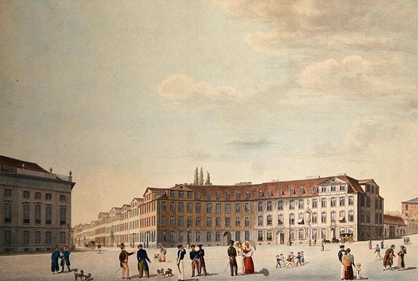 Der Königsplatz in Kassel von Friedrich Wilhelm Selig