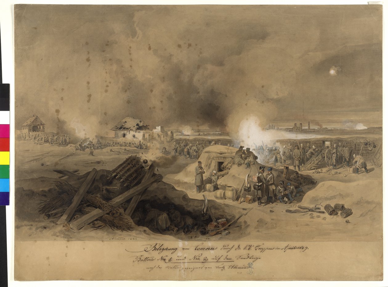 Belagerung von Komorn durch die k. k. Truppen im April 1849 von Fritz L
