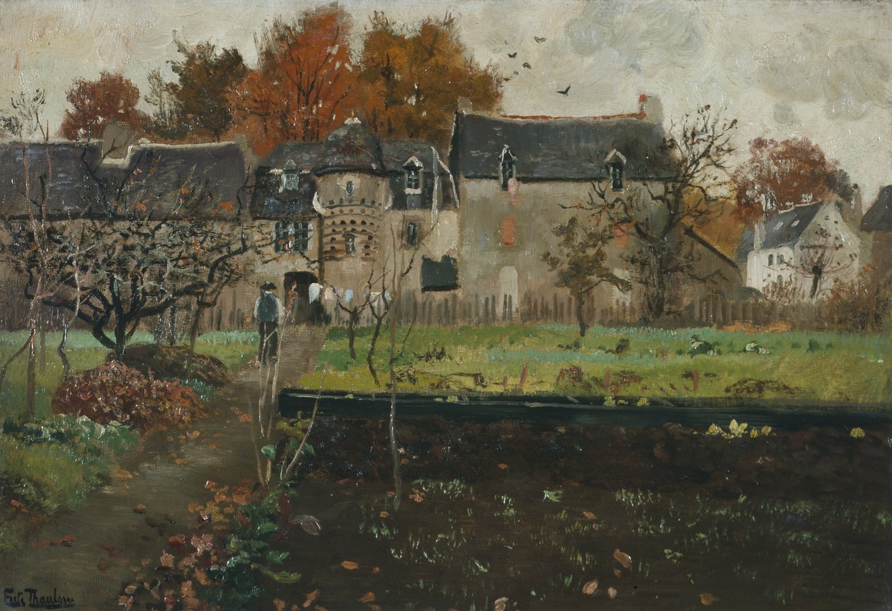 Französischer Bauernhof von Fritz Thaulow
