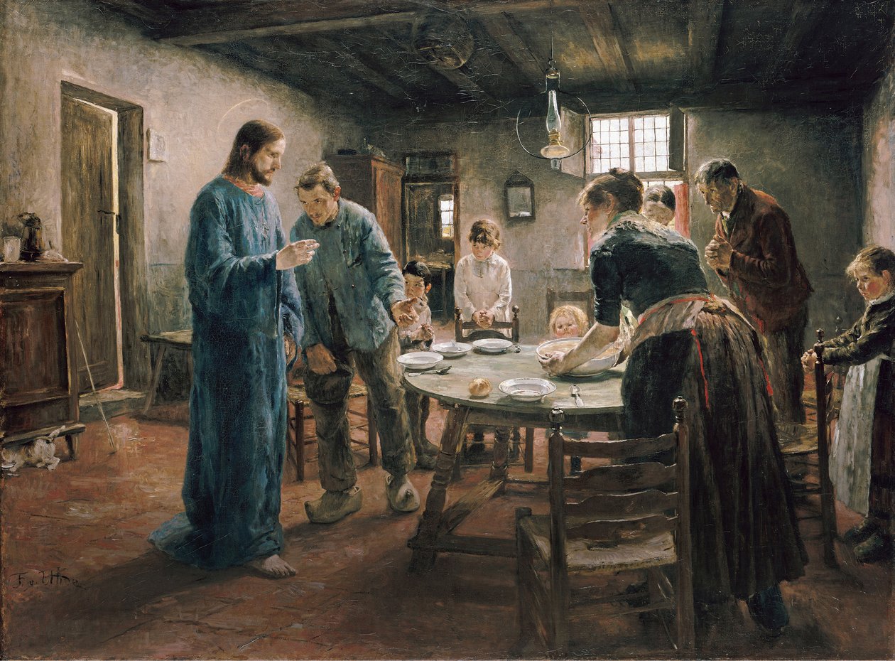 Gebet vor dem Essen von Fritz von Uhde