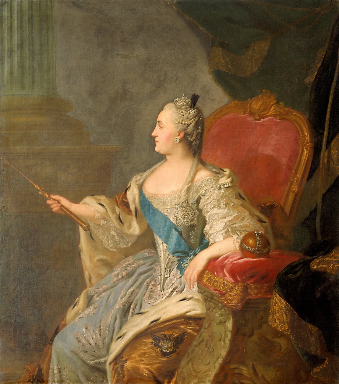 Porträt von Katharina II. von Fyodor Rokotov