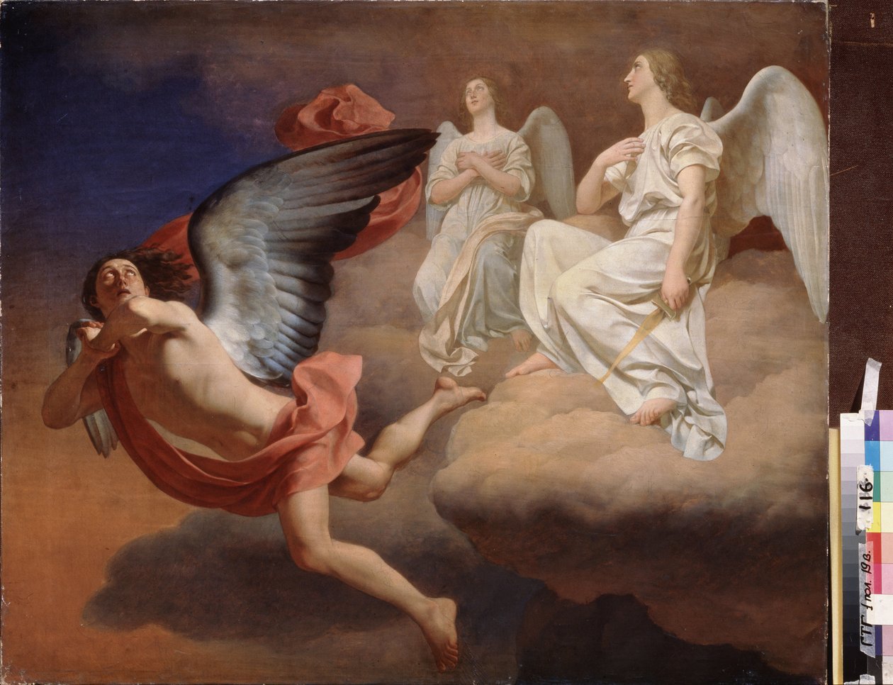 Abaddon und die Engel. Nach dem epischen Gedicht Die Messiade von Friedrich Gottlieb Klopstock (1724-1803) von Fyodor Semionovich Zavyalov