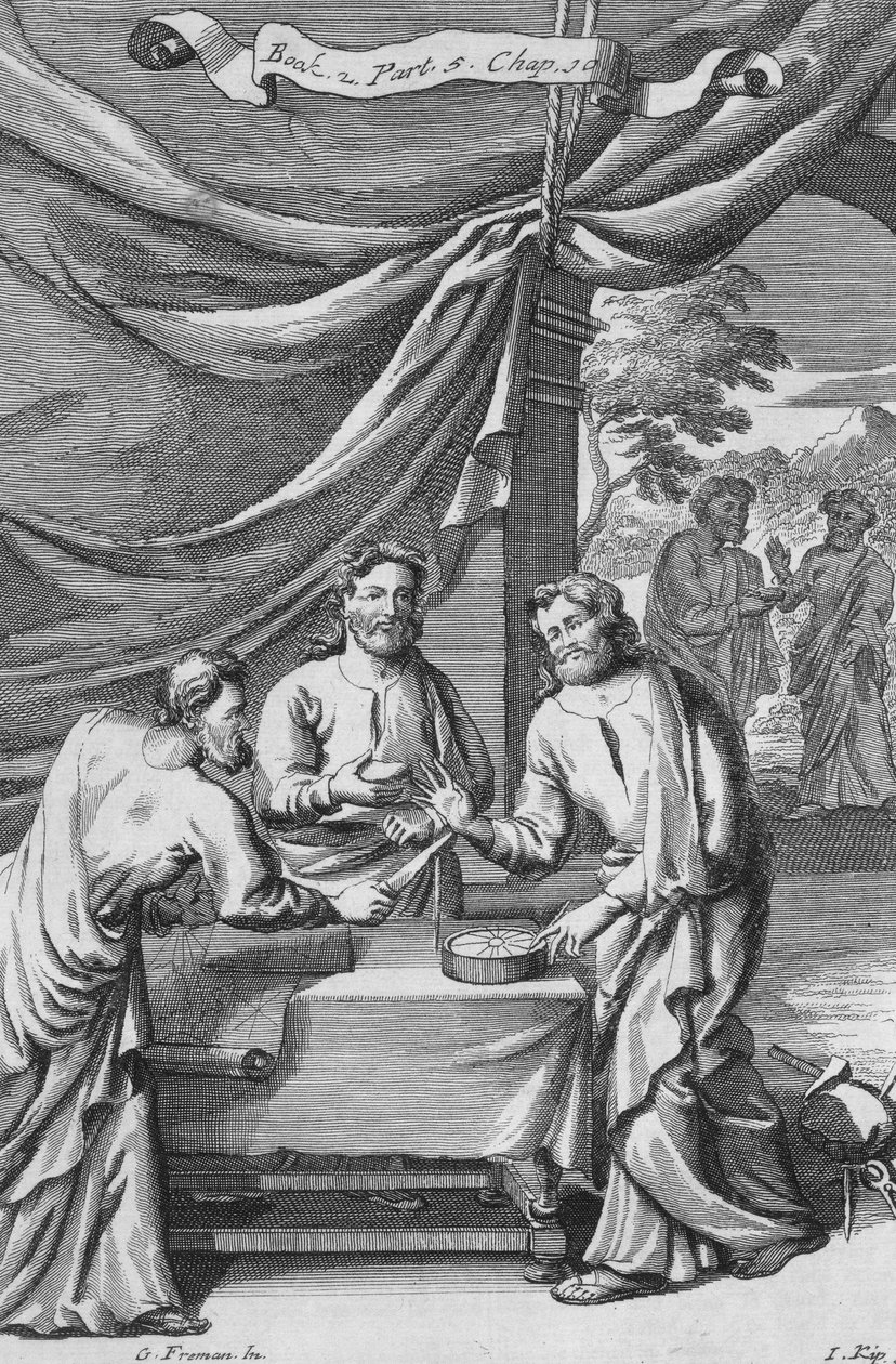 Ein Streit zwischen Kartographen, Illustration aus Buch 2 Teil 5 Kapitel 10 von 