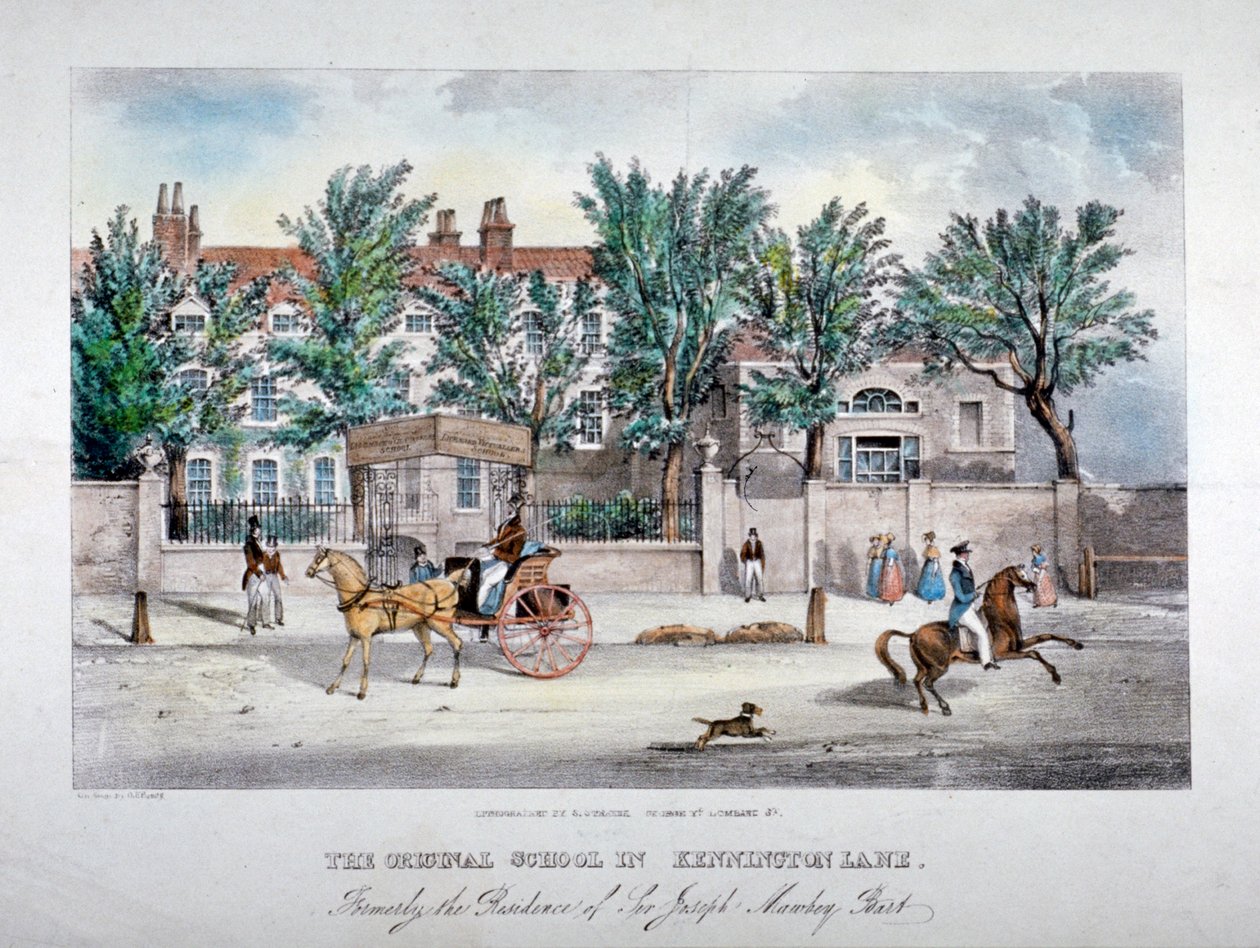 Die Schule der lizenzierten Gastwirte, Kennington Lane, Lambeth, London von GF Bragg