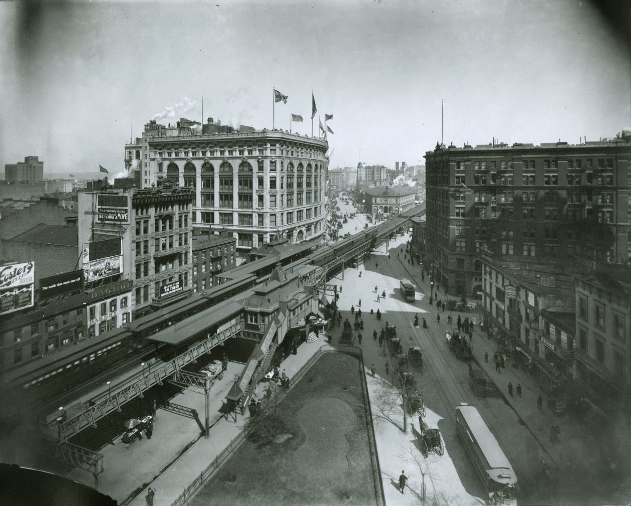 Broadway, Nord von der 32nd Street, New York City von G.P. Hall und Sohn