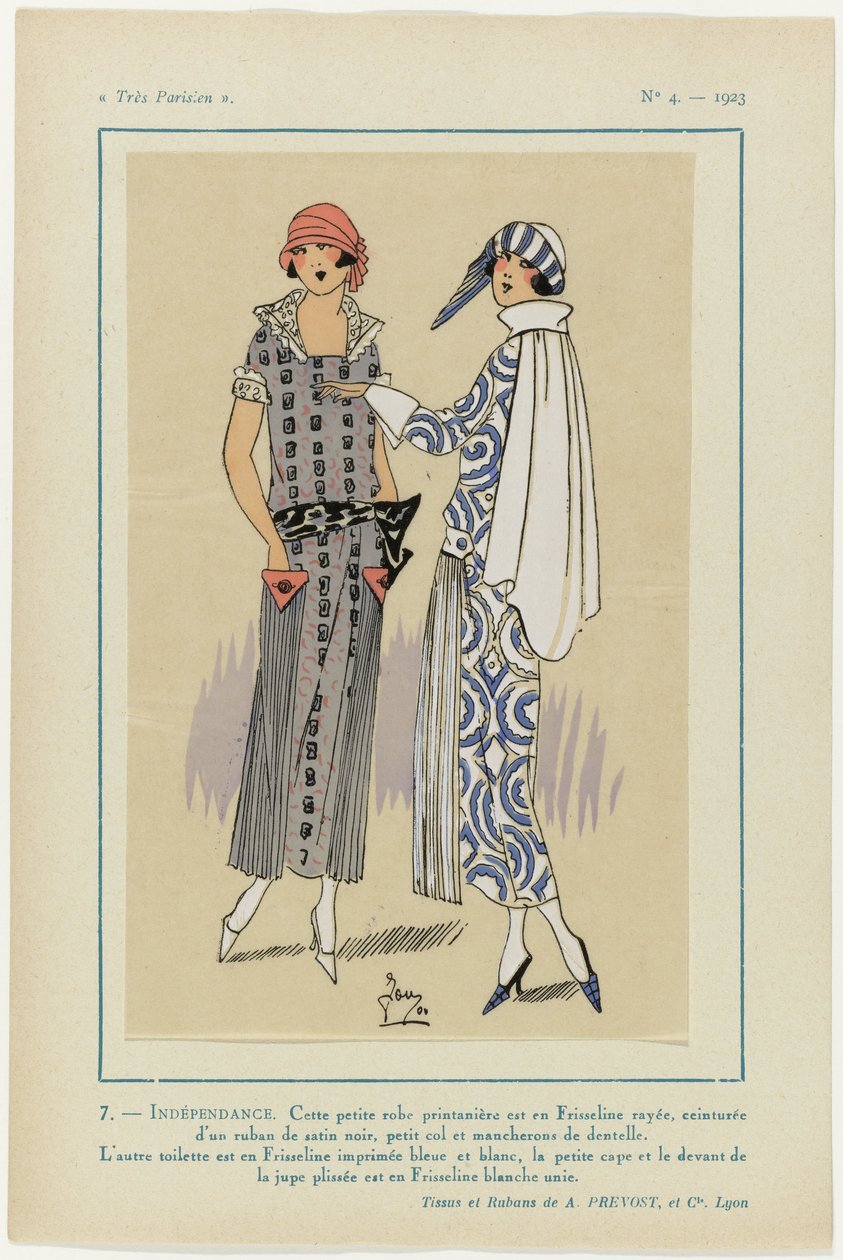 Très Parisien, 1923, Nr. 4: 7- UNABHÄNGIGKEIT. Dieses kleine Kleid... von G P. Joumard
