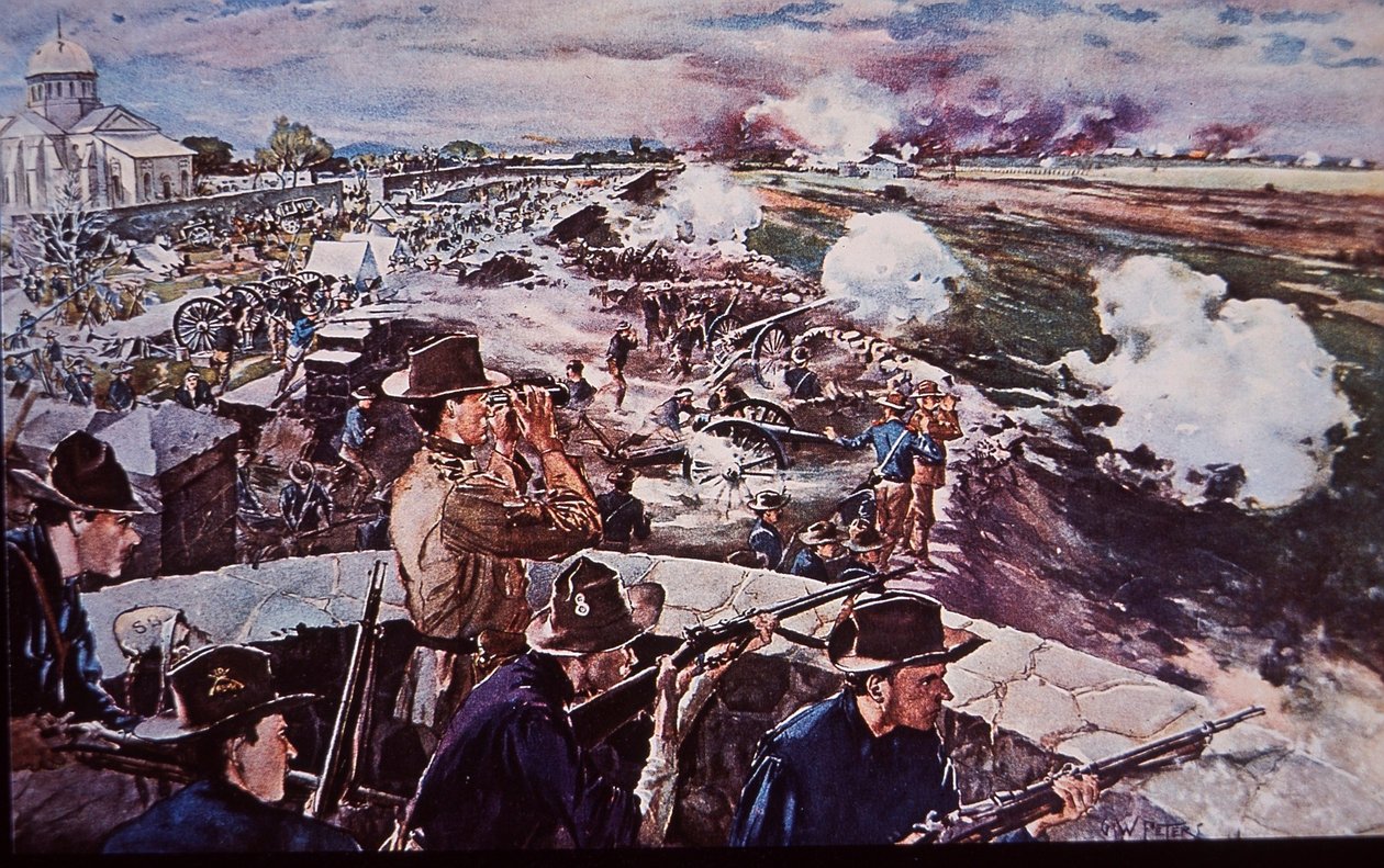 Spanisch-Amerikanischer Krieg 1898, US-Artillerie im Einsatz auf den Philippinen von G. W. Peters