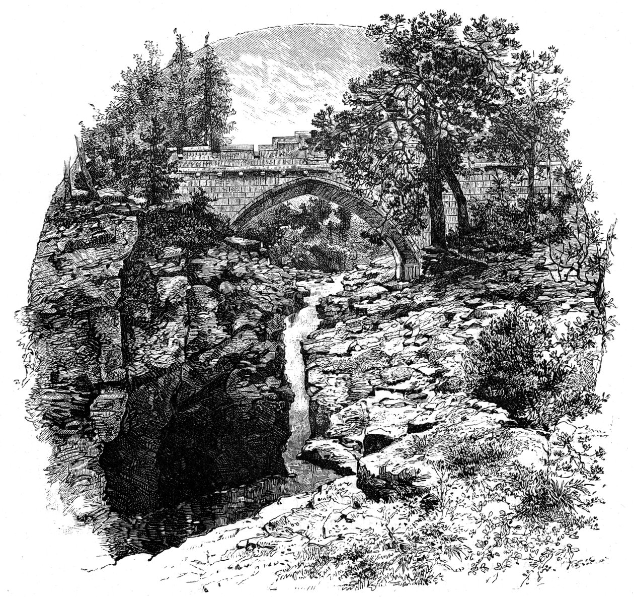 Die Linn von Dee, Aberdeenshire, Schottland, 1900 von G. W. Wilson and Company