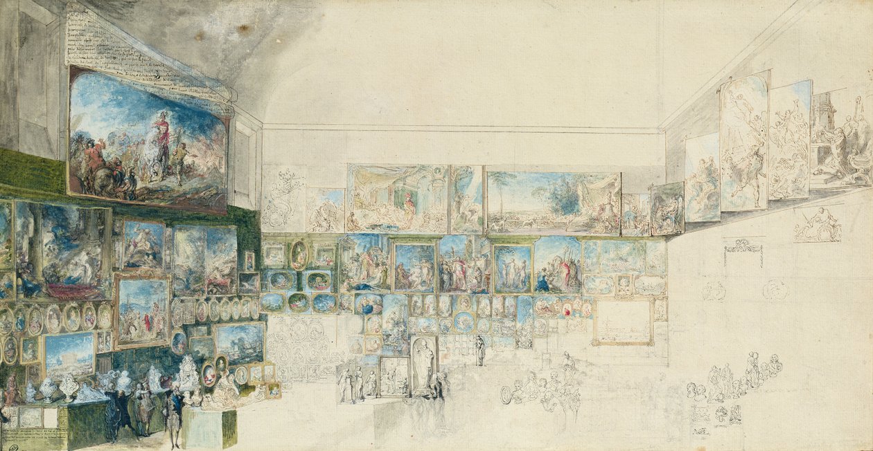 Der Salon von 1765 von Gabriel de Saint Aubin