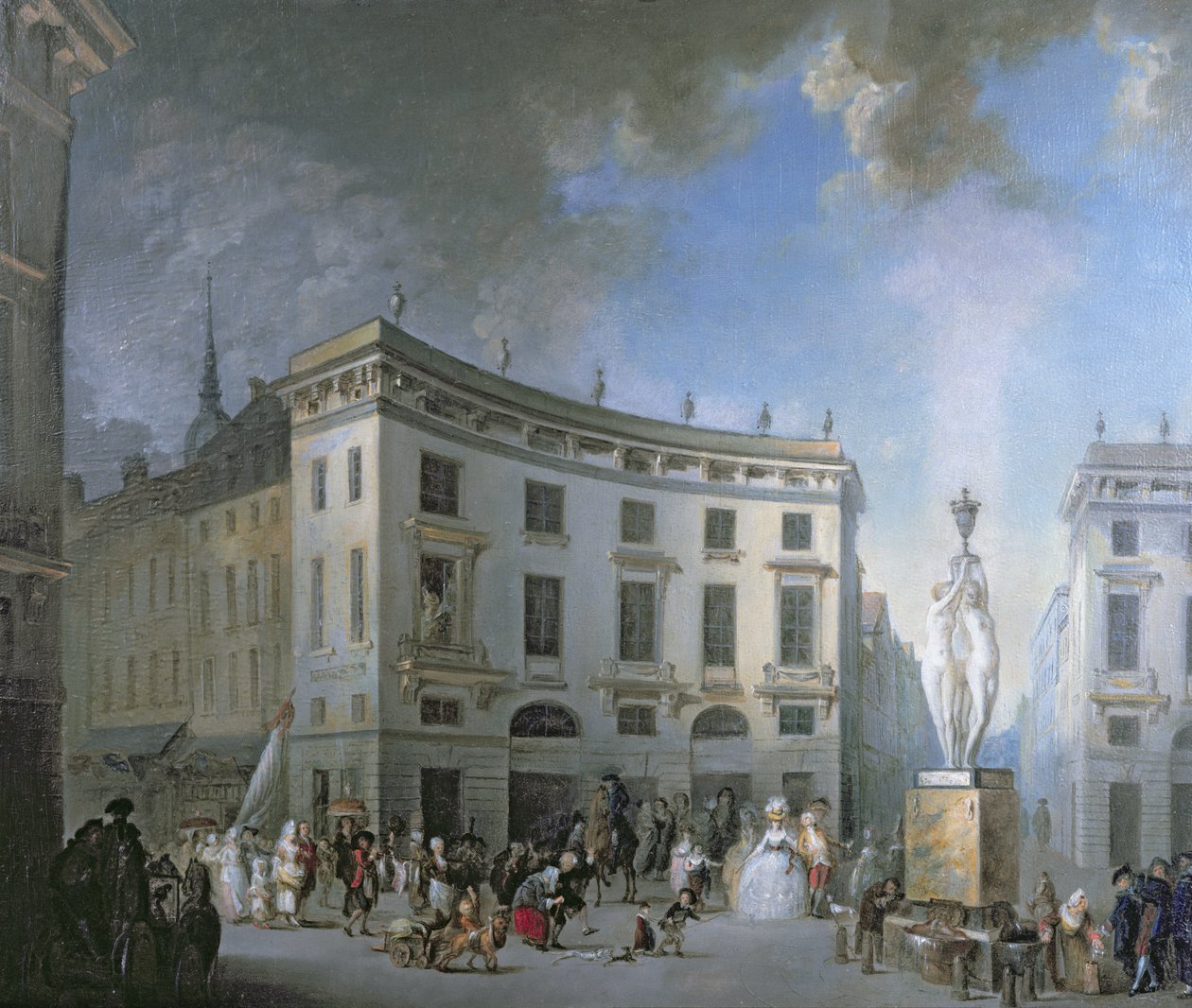 Ein Hochzeitszug in Amiens von Gabriel de Saint Aubin