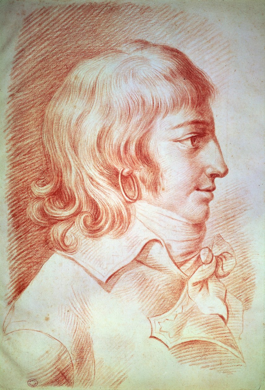 Louis-Antoine-Léon de Saint-Just (1767-94) von Gabriel Christophe Guerin