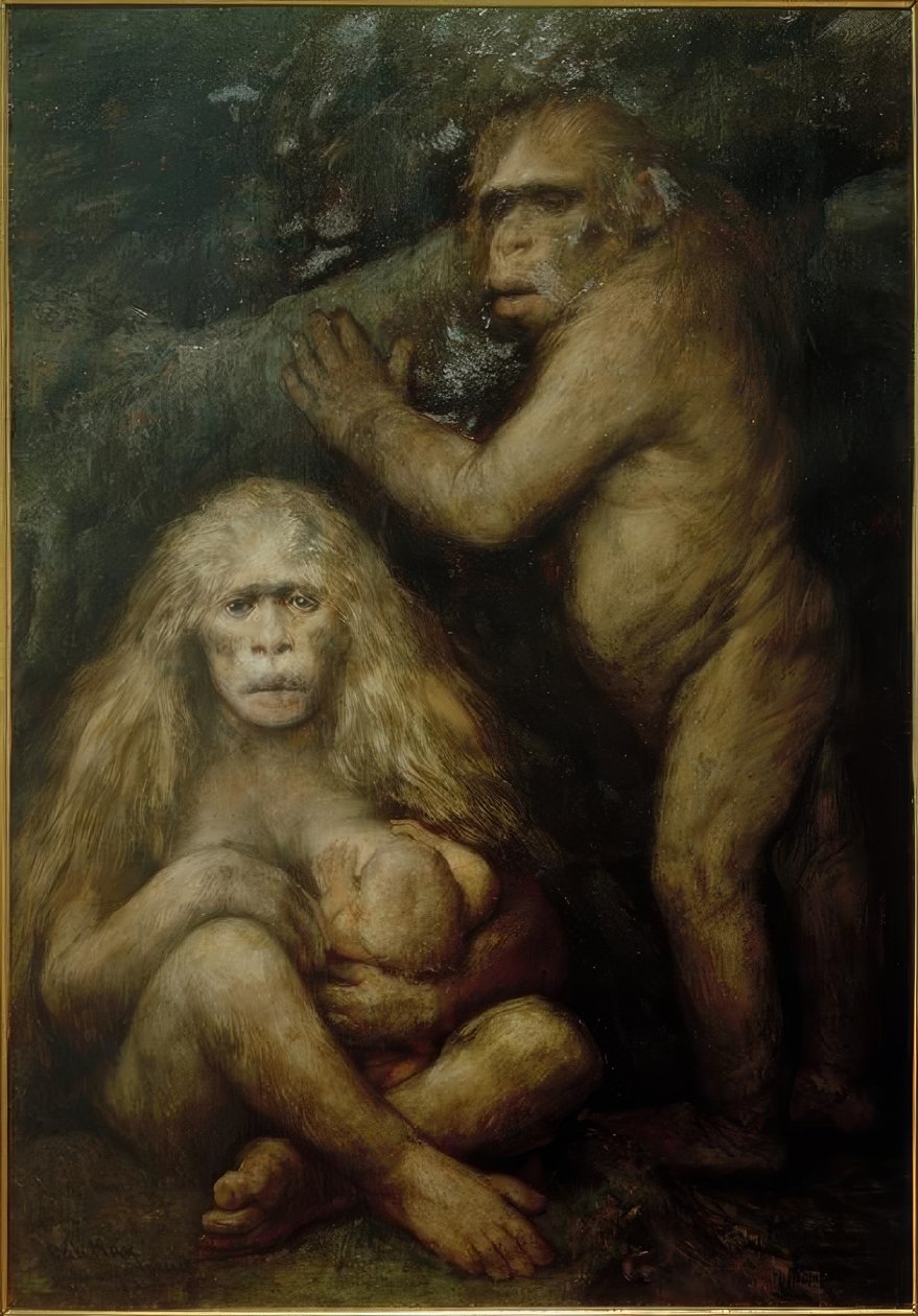 Pithecanthropus alalus von Gabriel Cornelius Ritter von Max