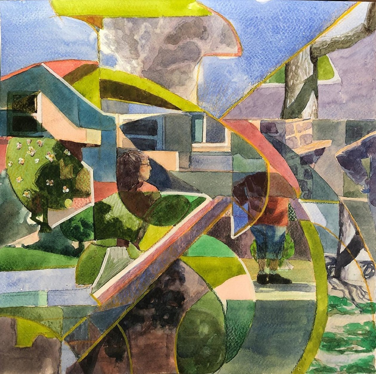 Abstrakte Nachbarschaft, 2021 von Gabriel Palma
