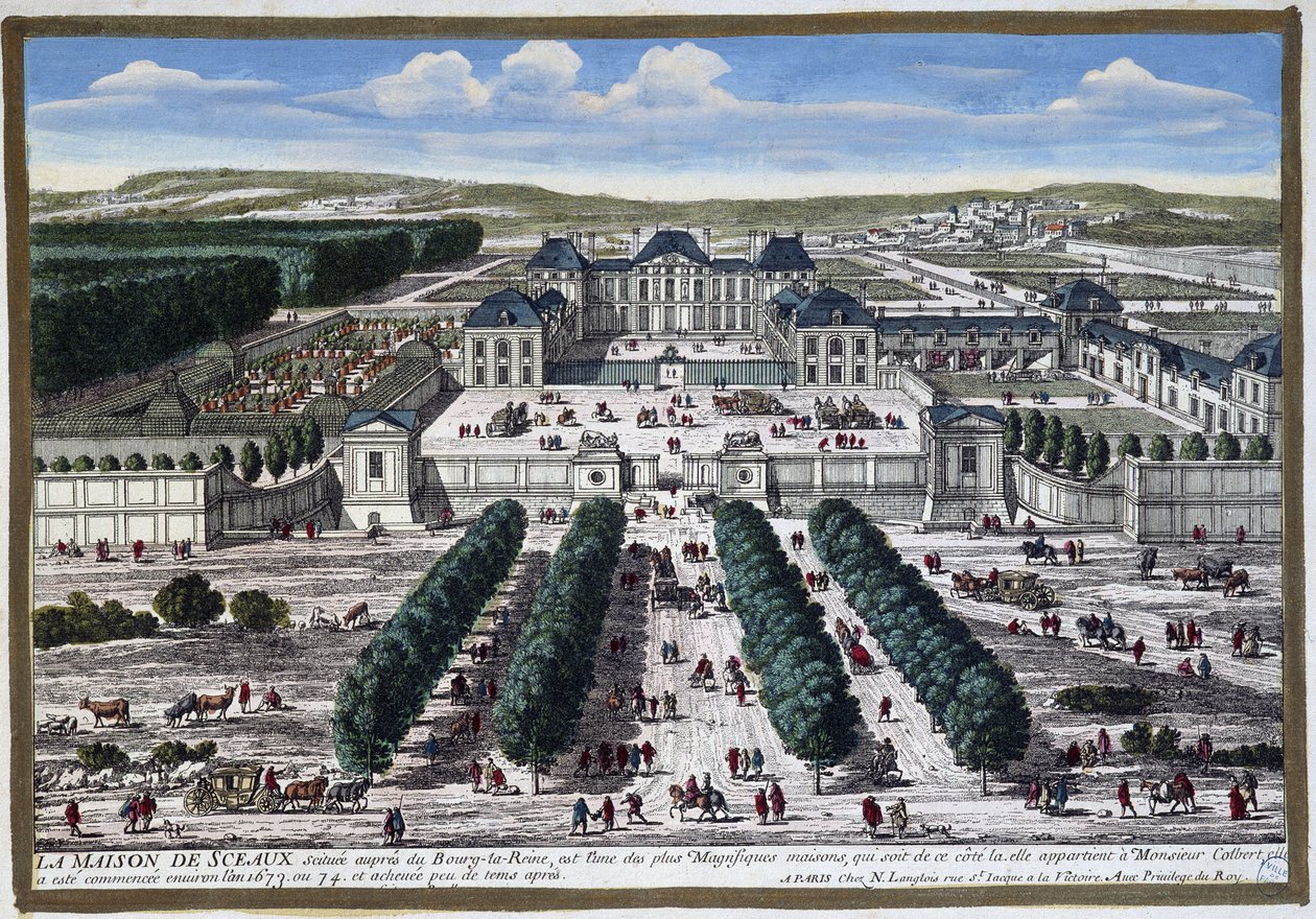 Schloss Sceaux (Gärten von Le Nôtre), von Perelle von Gabriel Perelle