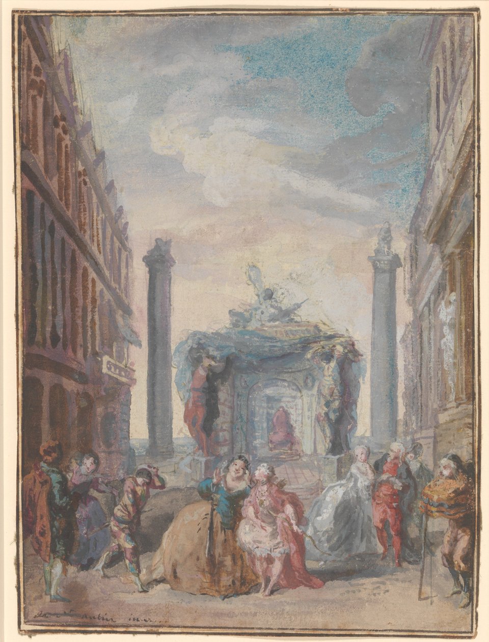 Die venezianischen Feste von Gabriel de Saint Aubin