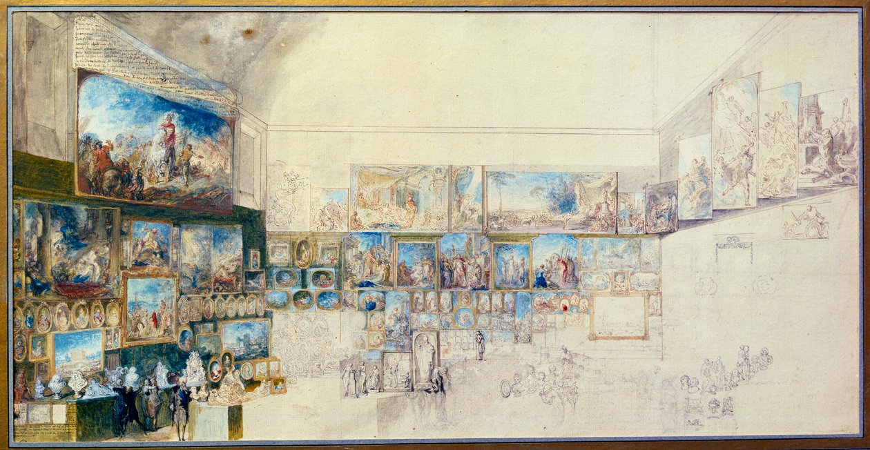 Der Salon von 1767 von Gabriel de Saint Aubin