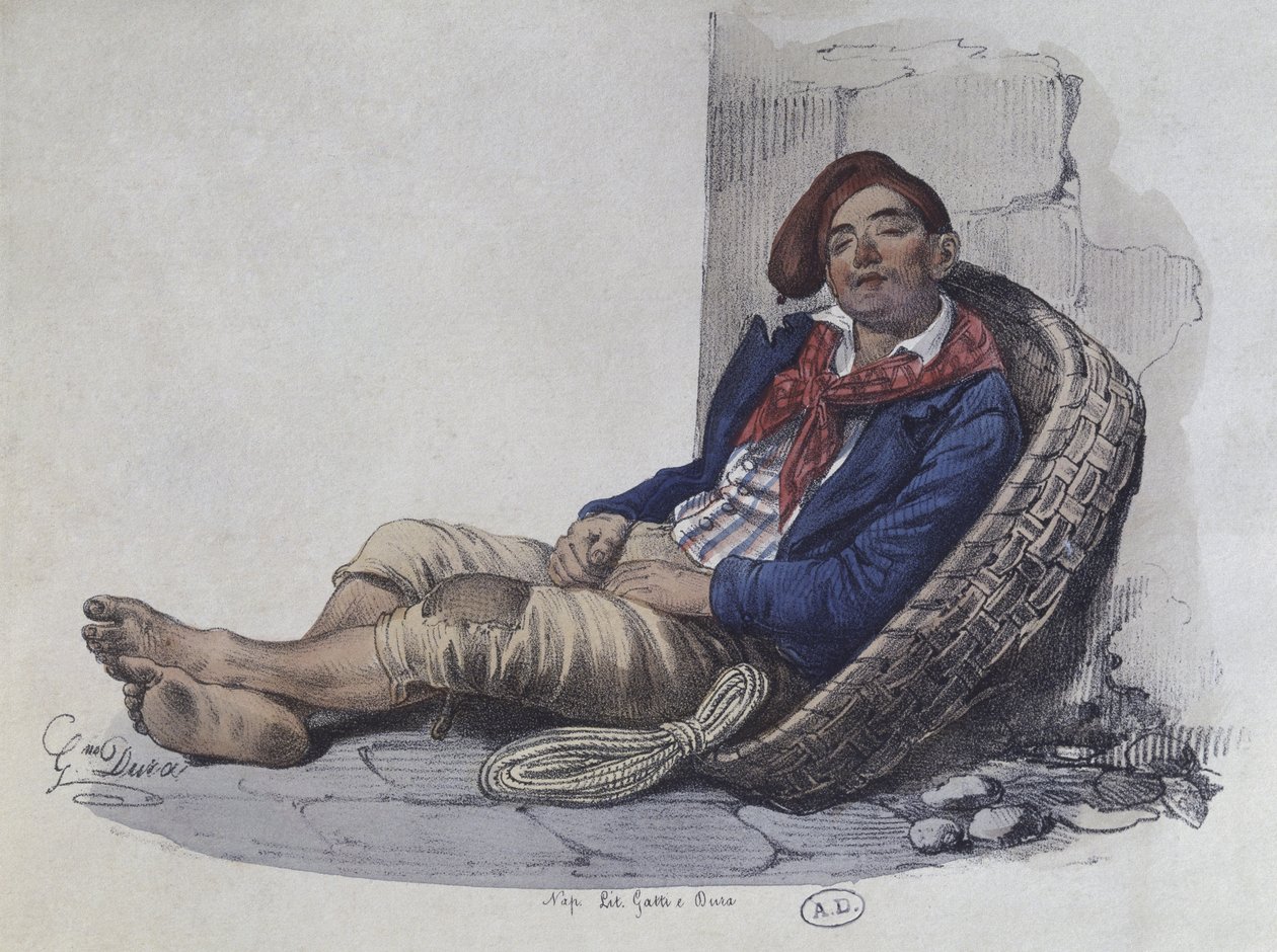 Ein Träger von Neapel, 1820 von Gaetano Dura