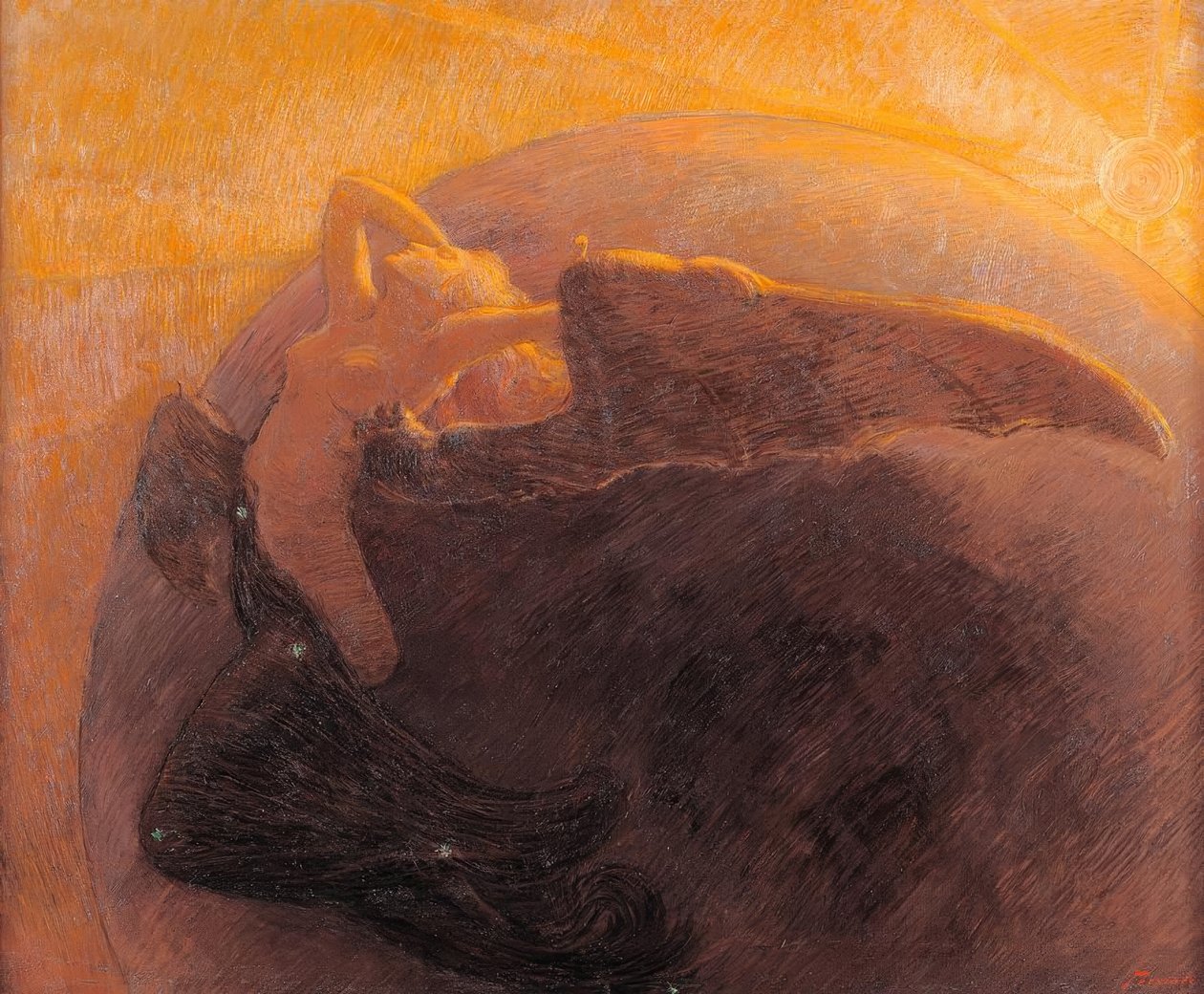 Der Tag erweckt die Nacht von Gaetano Previati