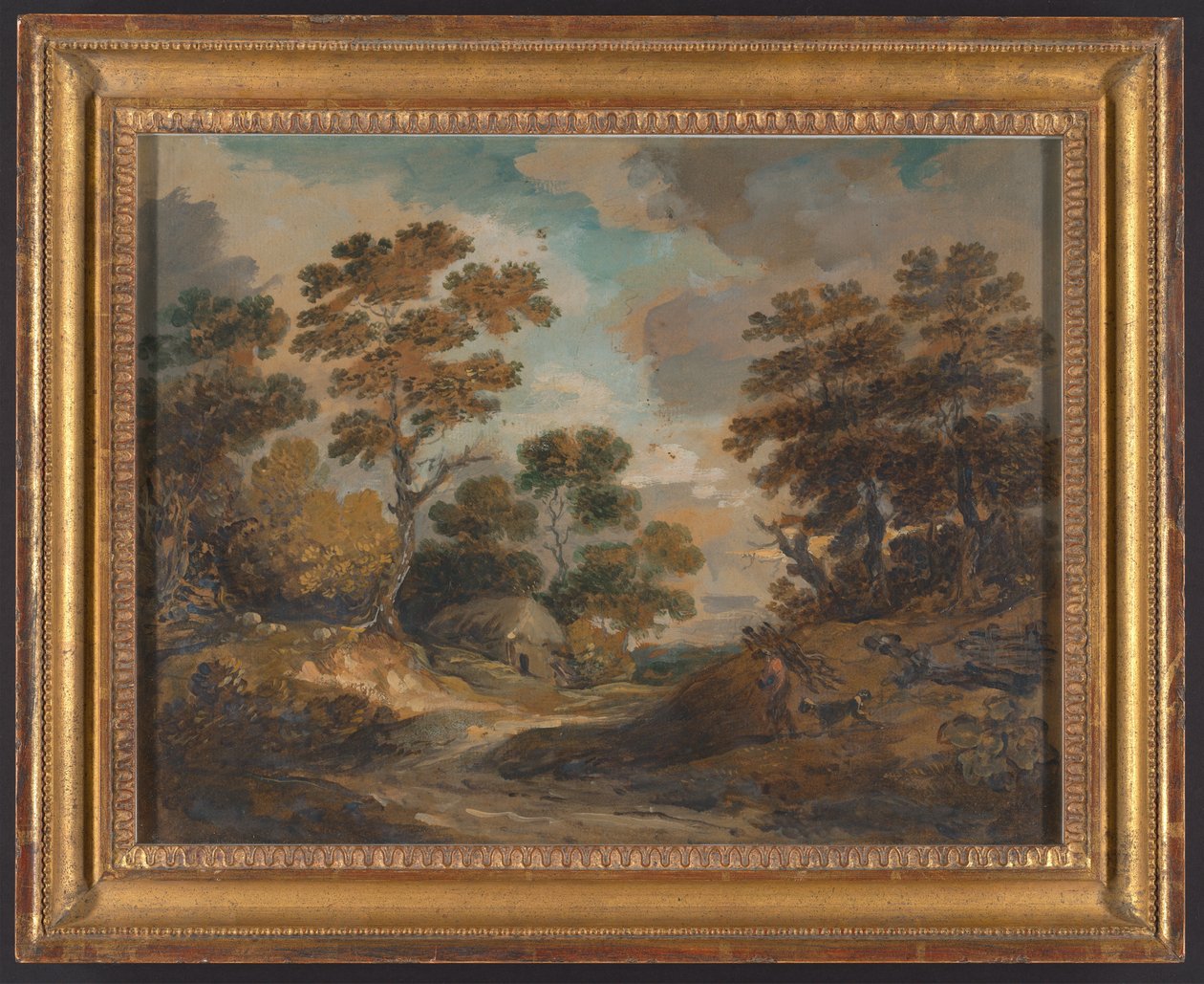 Landschaft: Mann mit Reisigbündeln von Gainsborough Dupont