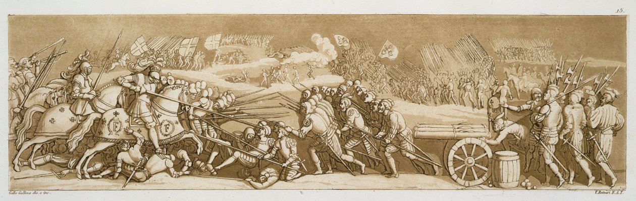 Die Schlacht von Melegnano, 1515, Tafel 15 aus 