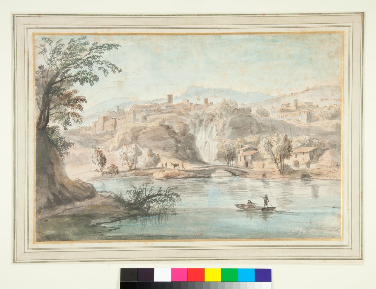 Landschaft bei Tivoli von Gaspar van Wittel