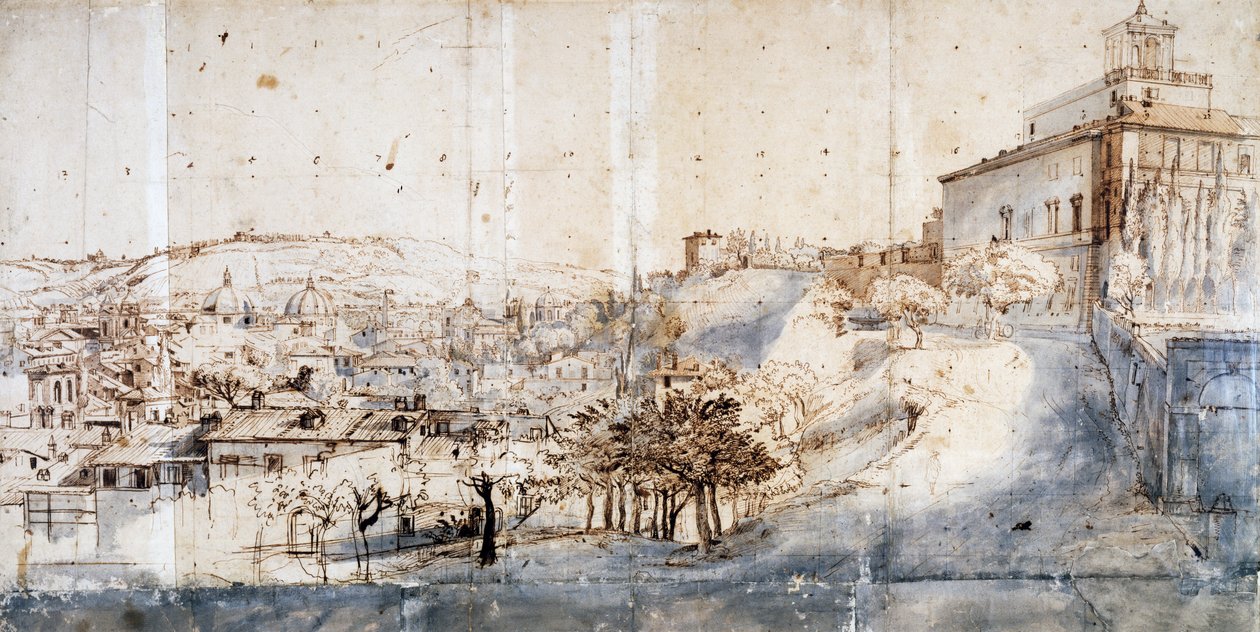 Villa Medici in Rom von Gaspar van Wittel
