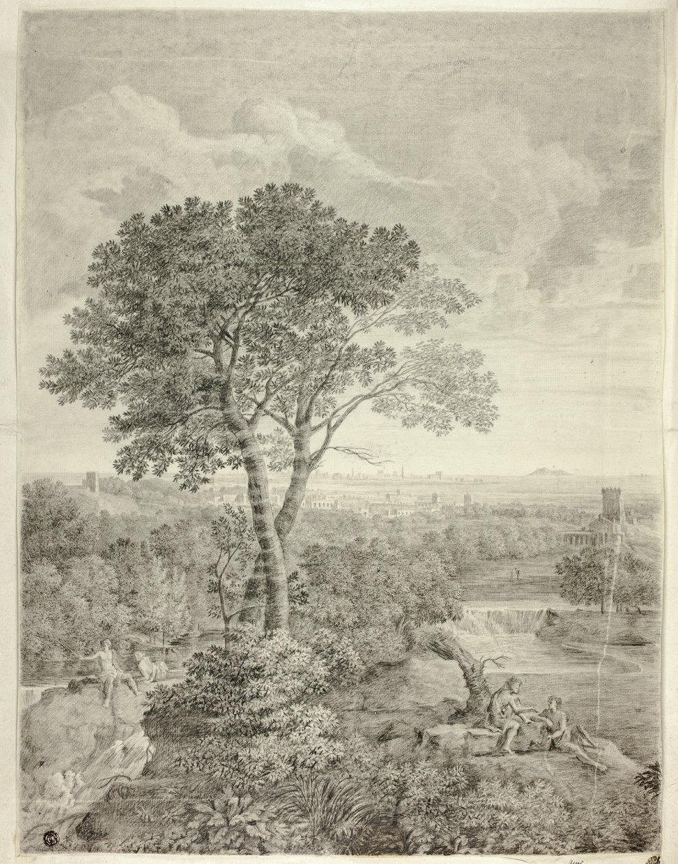 Fresko im Palazzo Colonna, Rom von Gaspard Dughet