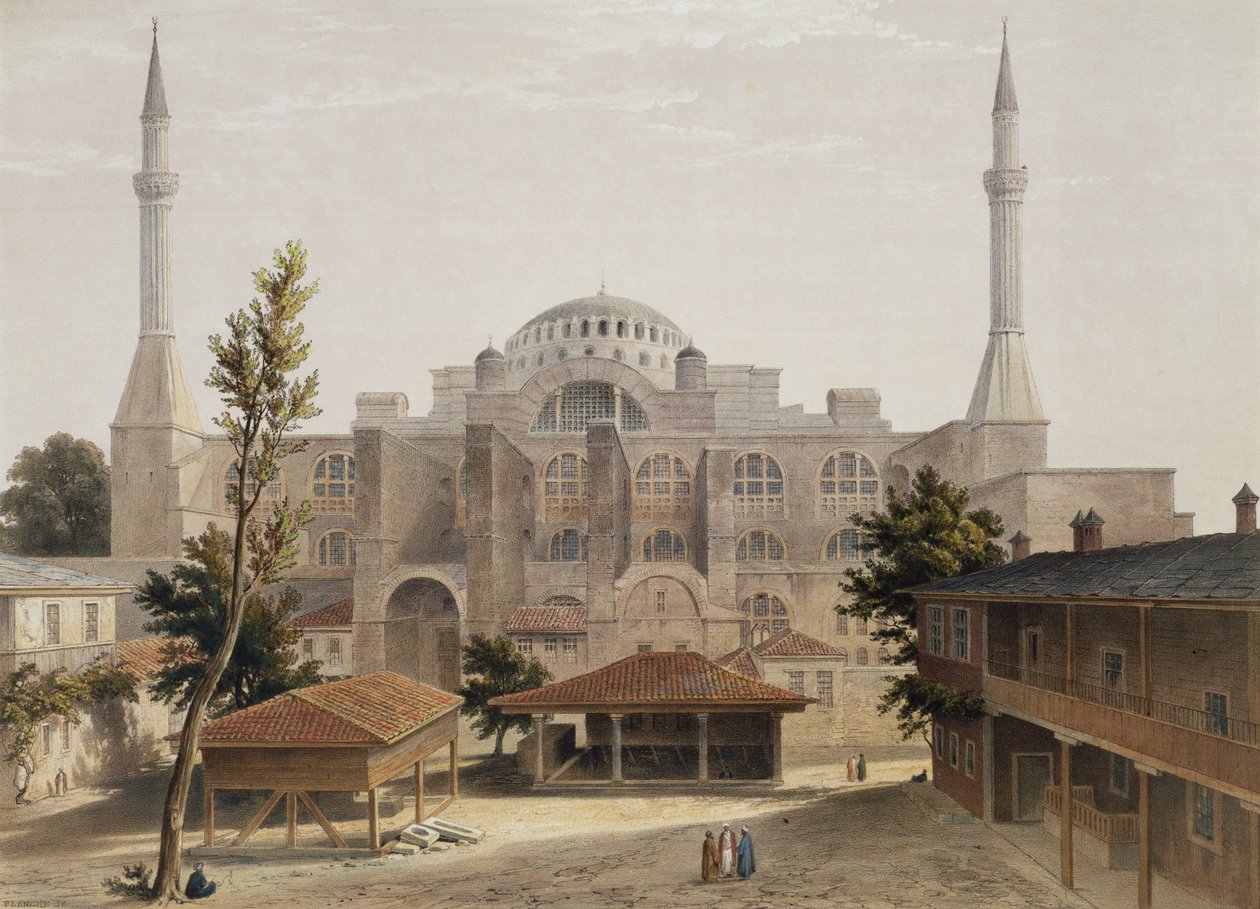 Hagia Sophia, Konstantinopel, veröffentlicht 1852 von Gaspard Fossati