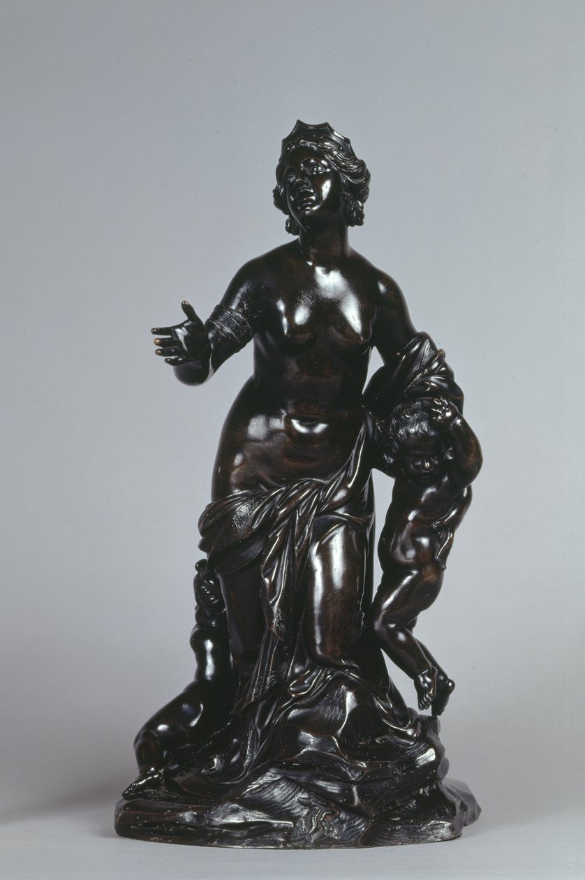 Latona und ihre Kinder, Apollo und Diana, ca. 1671 (Bronze mit lackierter Patina) von Gaspard Marsy