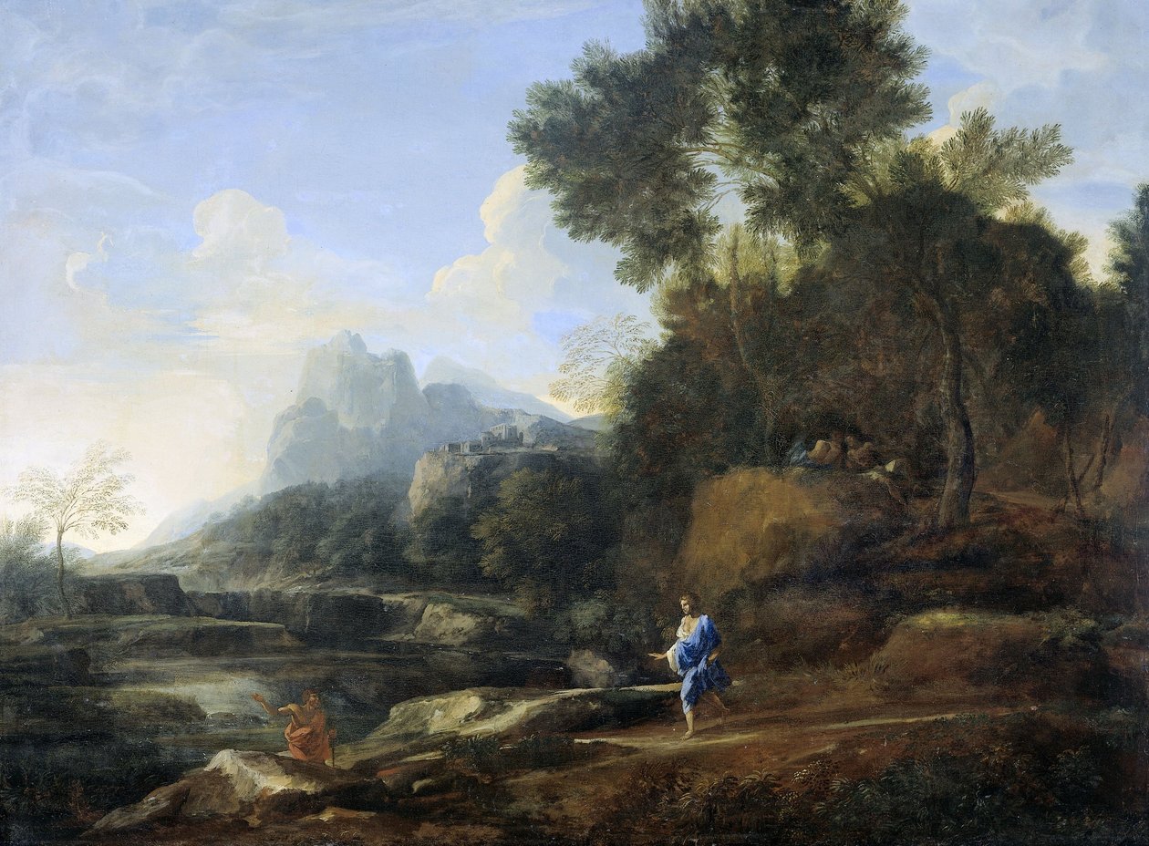 Italienische Landschaft von Gaspard Poussin Dughet