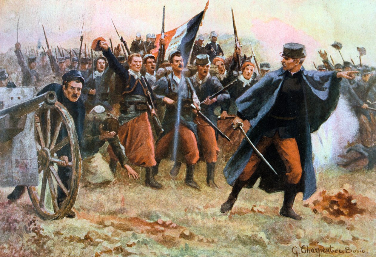 Die von 1914: Den Barbaren gegenüber, Frankreich, 1914 von Gaston Charpentier Bosio