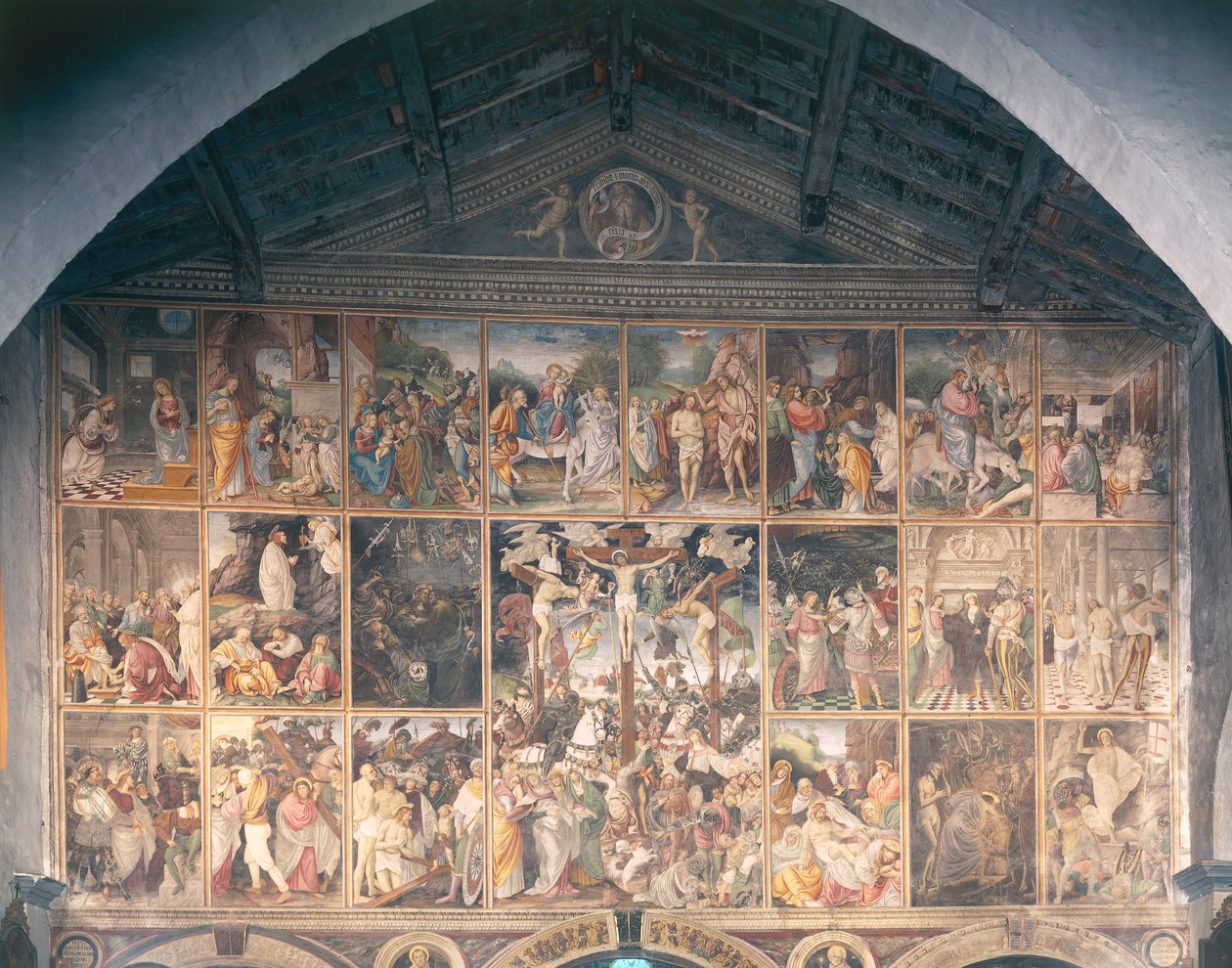 Leben und Passion Christi, Fresko von Gaudenzio Ferrari, 1513 von Gaudenzio Ferrari