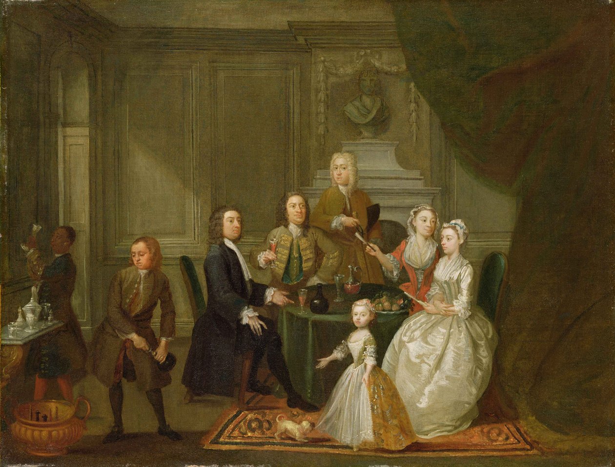 Gruppenporträt, wahrscheinlich der Familie Raikes, ca. 1730-32 von Gawen Hamilton