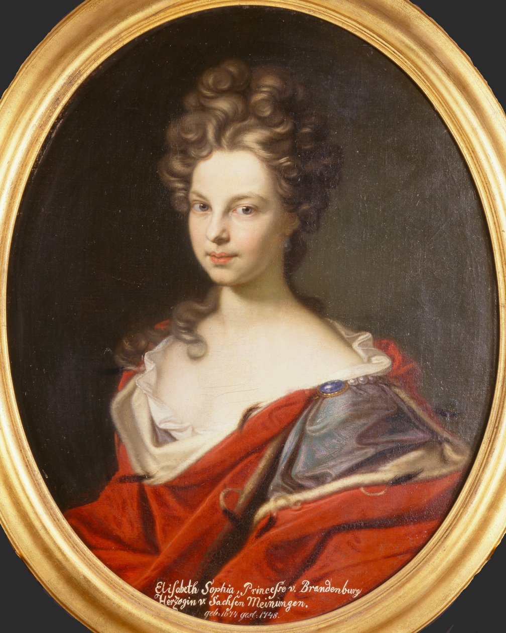 Markgräfin Elisabeth Sophie von Brandenburg 1674-1748, Herzogin von Kurland, 1691 von Gedeon Romandon