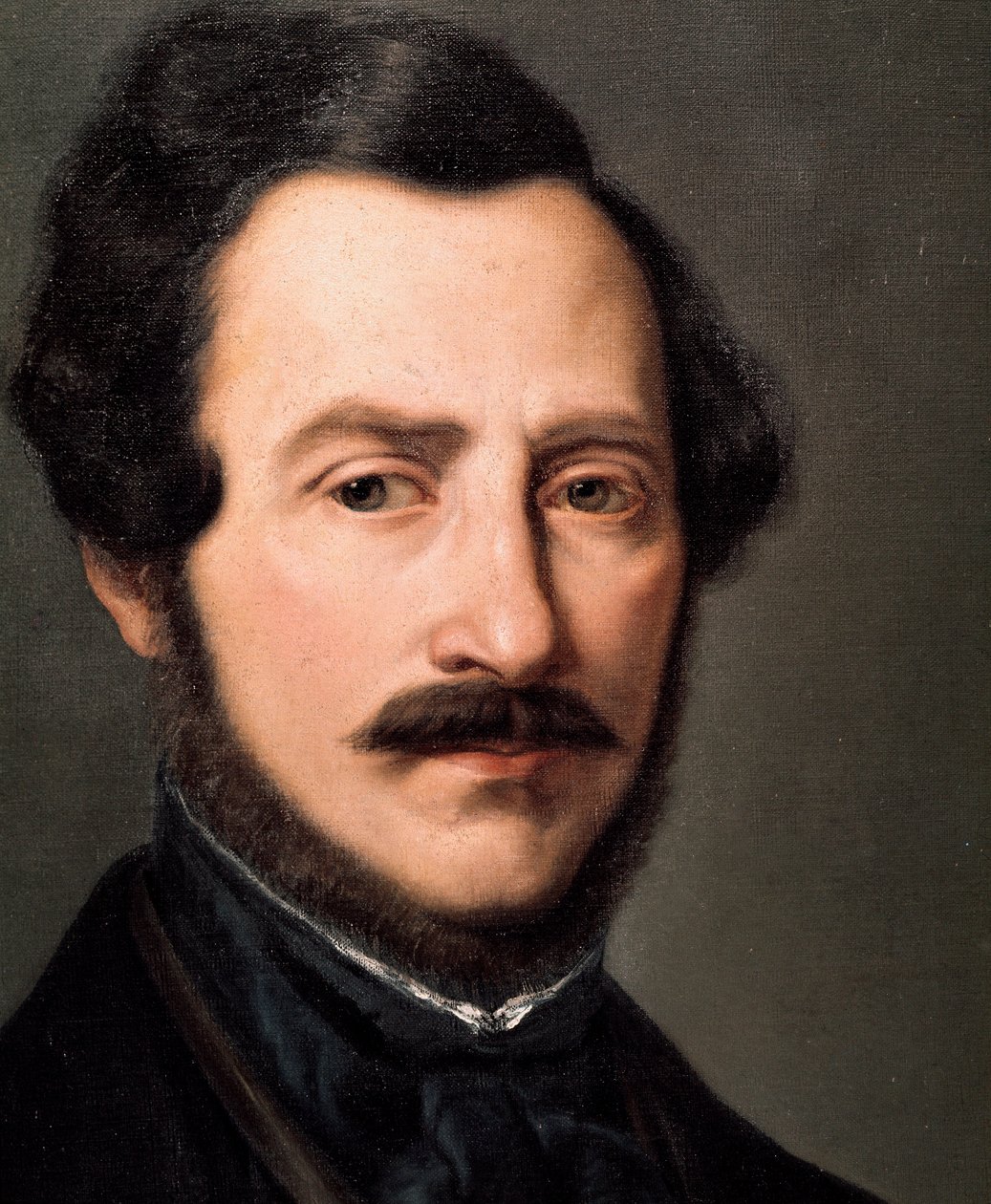 Porträt des italienischen Komponisten Gaetano Donizetti (1797-1848). Gemälde von Gennario Ruo (19. Jahrhundert) Neapel, Conservatorio di Musica San Pietro a Majella von Gennaro Ruo