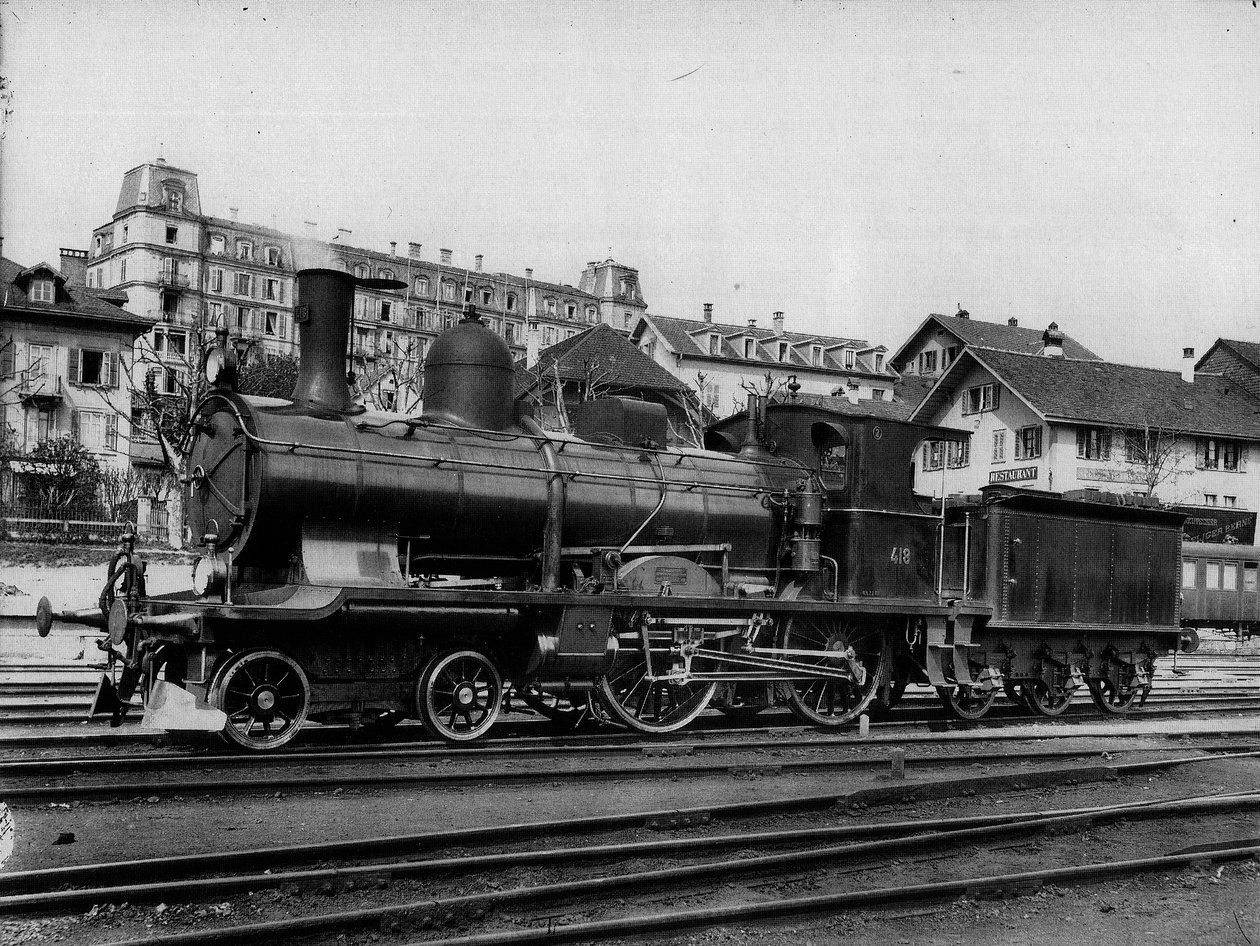 Schnellzuglokomotive A 2/4 Nr. 418 der Schweizerischen Bundesbahnen von Georg Wilhelm Hecklau