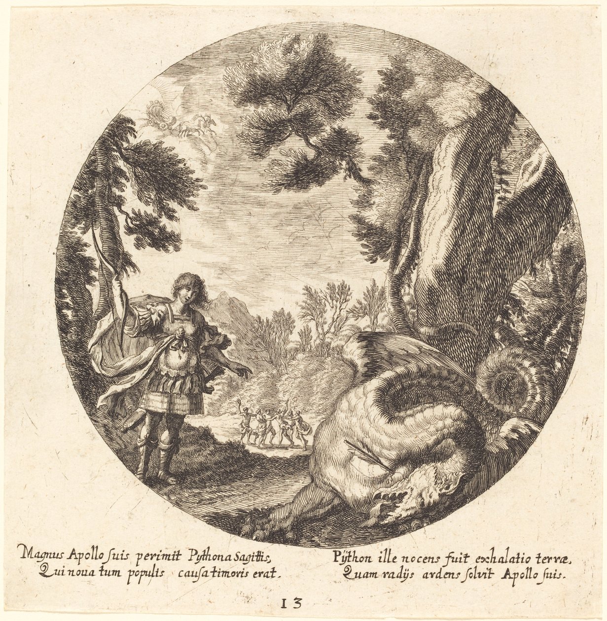 Apollo tötet den Python von Georg Andreas Wolfgang the Elder