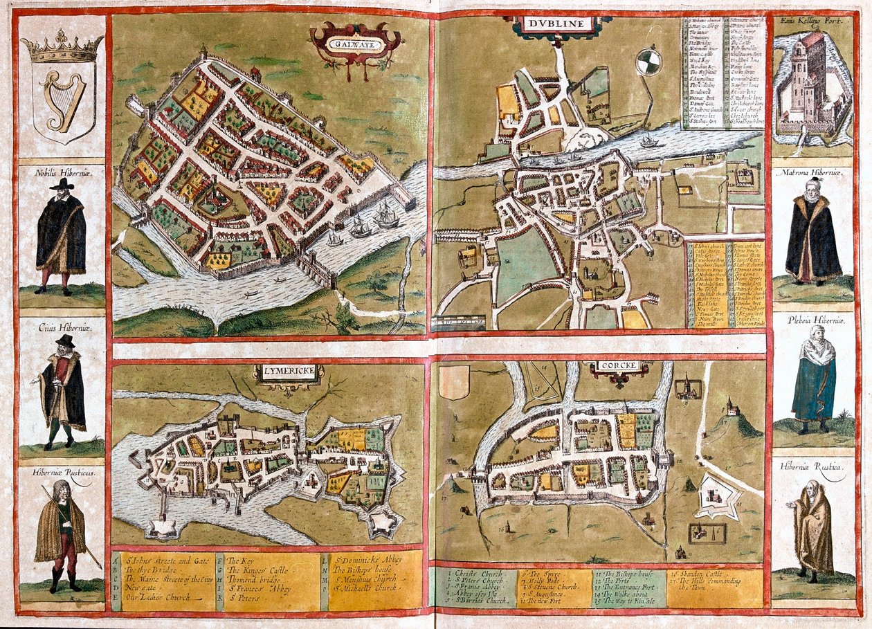 Galway, Dublin, Limerick und Cork, England - in 