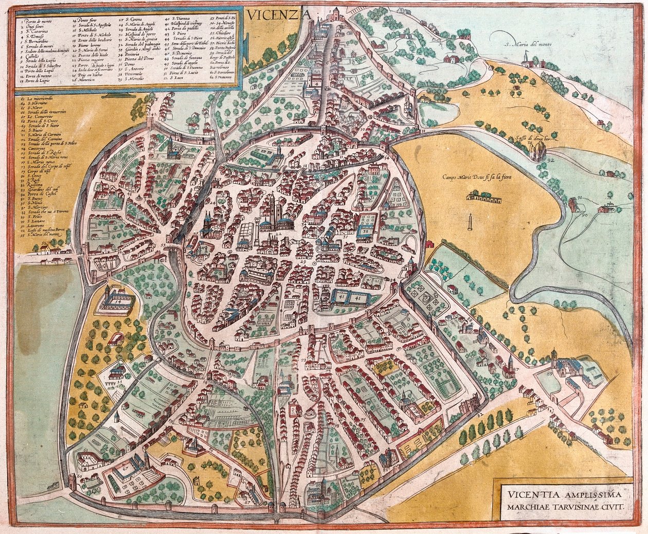 Vicenza, Italien - in 