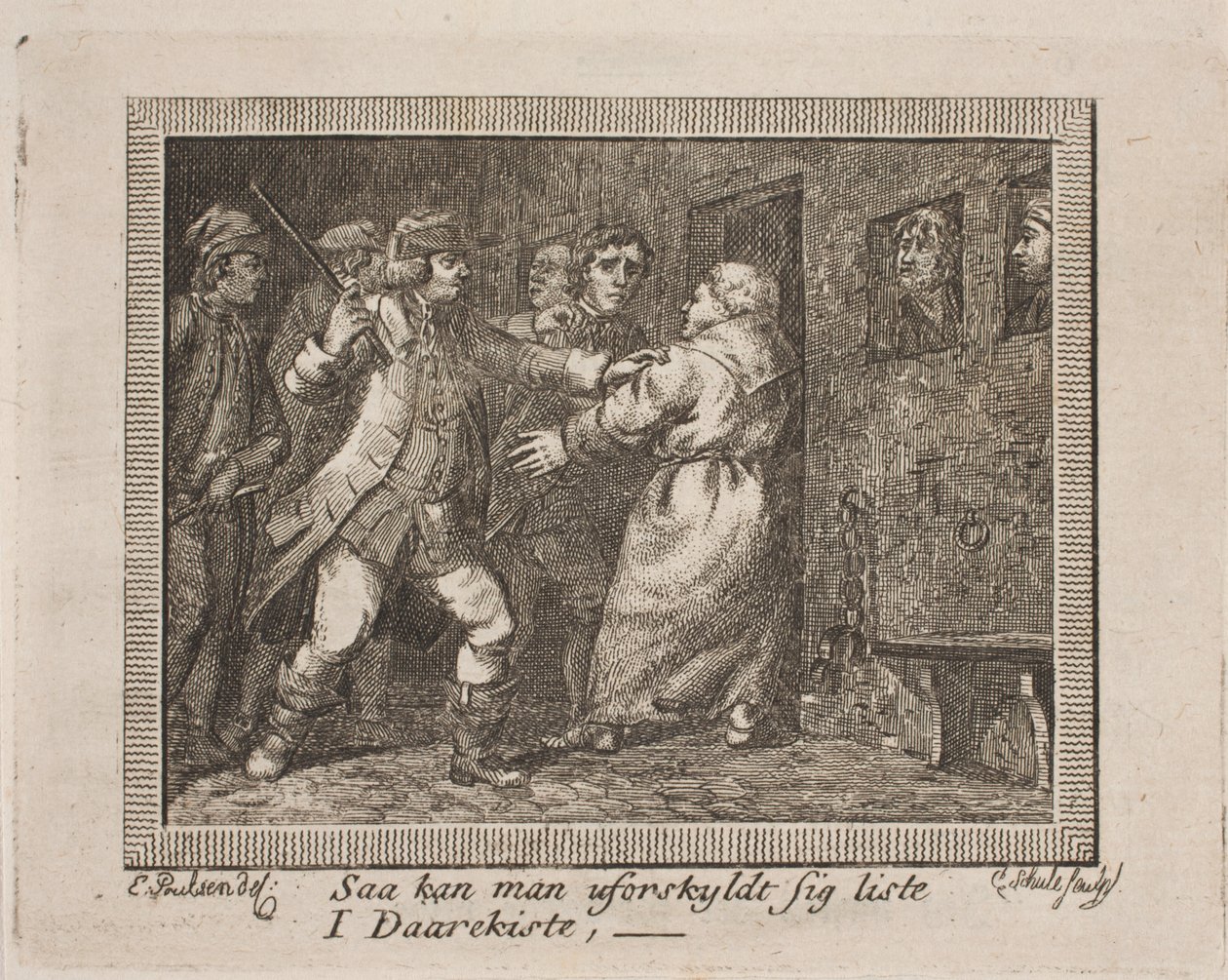 Vignette zu J. H. Wessels "Samtlige skrifter" von Georg Christian Schule