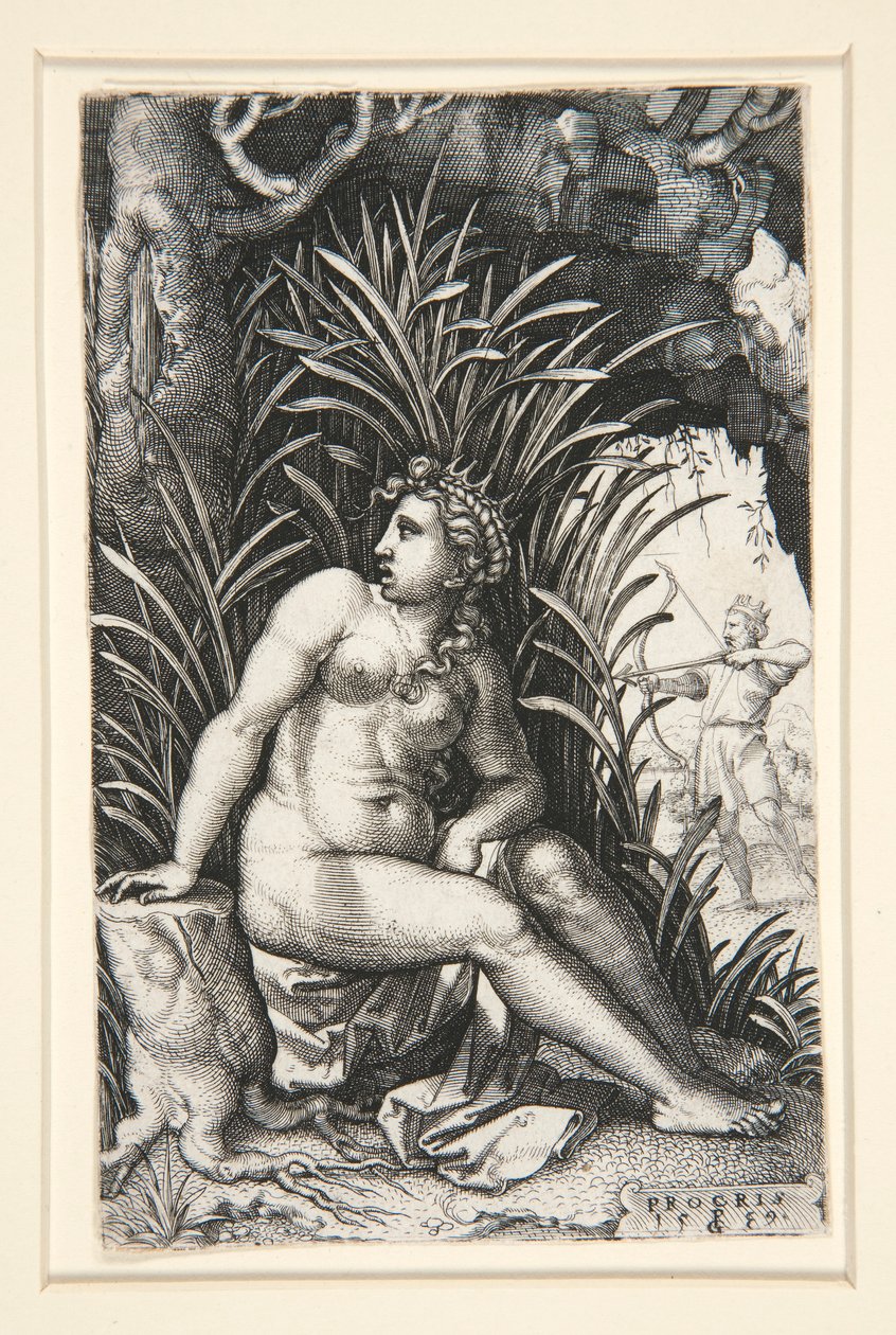 Prokris und Kephalos, aus der Serie Die griechischen Heldinnen von Georg Pencz