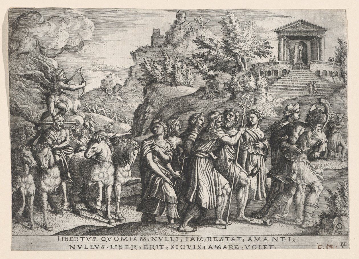 Der Triumph der Liebe, aus Der Triumph von Petrarca von Georg Pencz