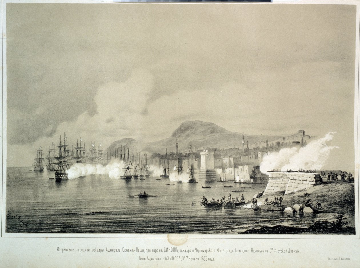 Die Schlacht von Sinop am 30. November 1853 von Georg Wilhelm Timm