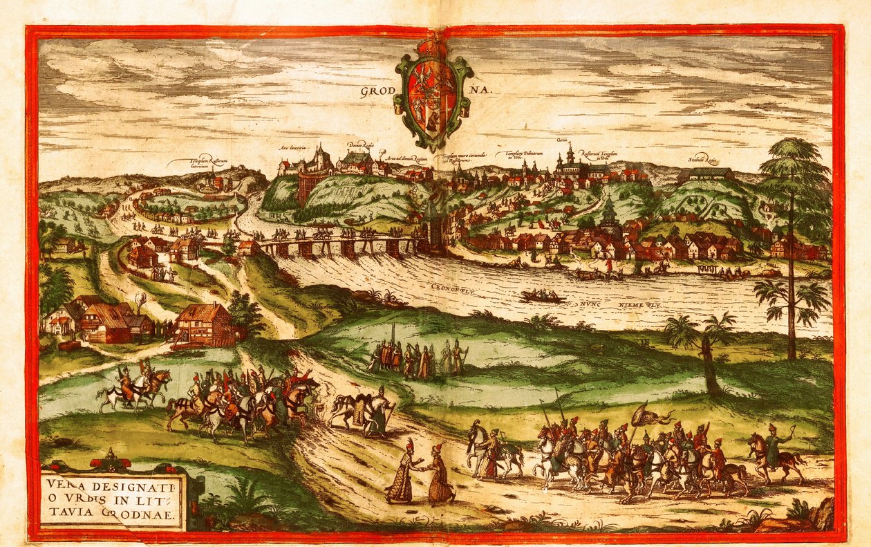 Grodno, Polen von Georg and Hogenberg Franz (1535 90) Braun