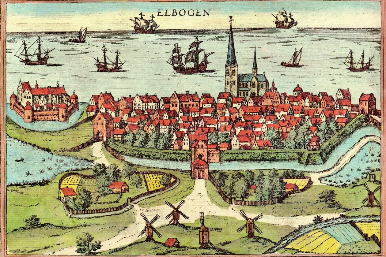 Malmö, Schweden von Georg and Hogenberg Franz (1535 90) Braun